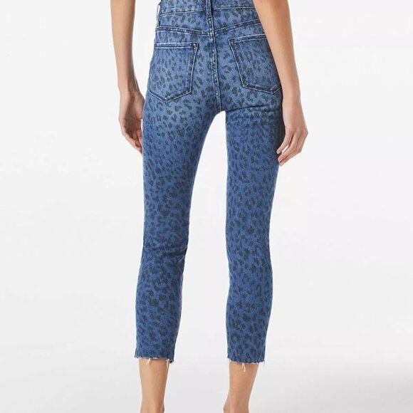 Frame Ali High Rise Leopard-Print Cigarette Jean 28 - Picture 2 of 12